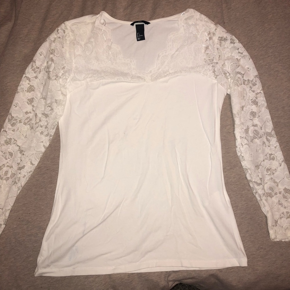 H&M long sleeve lace top